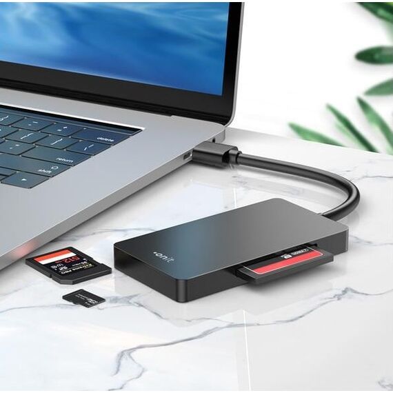 ONIT F01263 Kartenleser USB 3.2 Gen 1 (3.1 Gen 1) Type-A Schwarz, 6 image