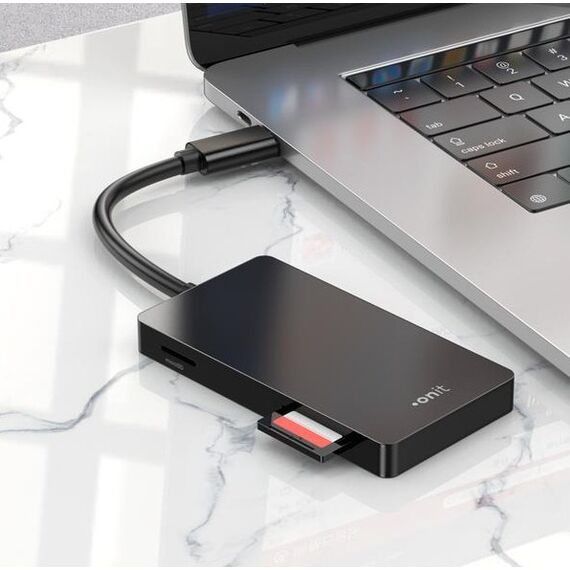 ONIT F01264 Kartenleser USB 3.2 Gen 1 (3.1 Gen 1) Type-C Schwarz, 7 image