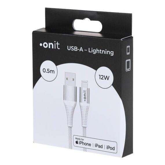 ONIT F01381 Lightning-Kabel 0,5 m Weiß, 2 image