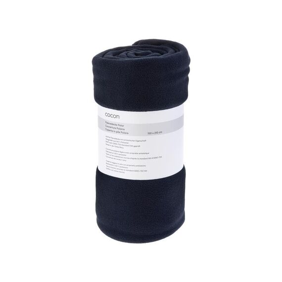 COCON F01533 Überwurfdecke 150 x 210 cm Fleece Navy, 2 image