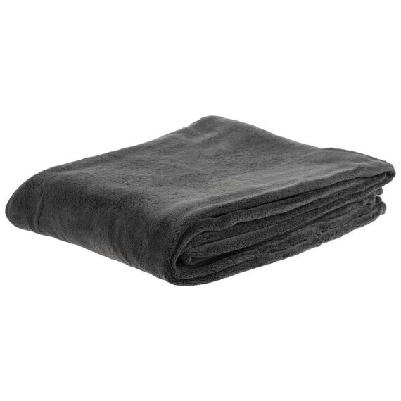 COCON F01556 Überwurfdecke 150 x 200 cm Fleece Anthrazit