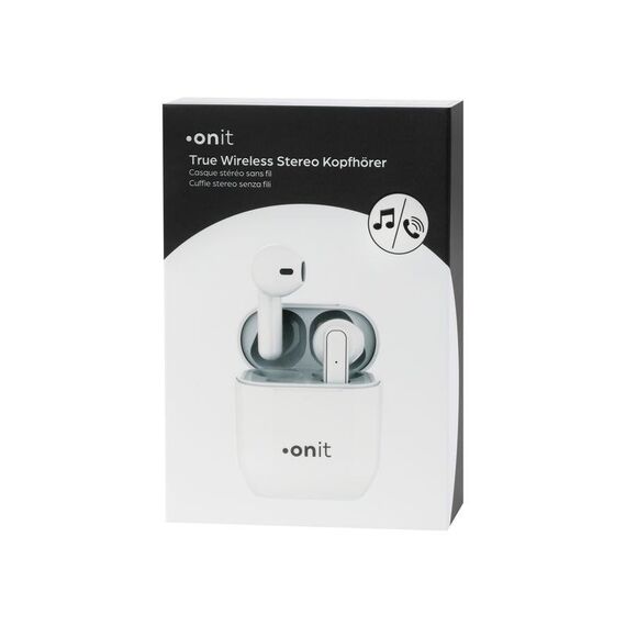 ONIT F01766 Kopfhörer & Headset True Wireless Stereo (TWS) im Ohr Anrufe/Musik USB Typ-C Bluetooth Weiß, 5 image