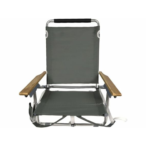 KOOR F01820 Campingstuhl 2 Bein(e) Khaki, Metallisch, Farbe: Khaki, Metallisch