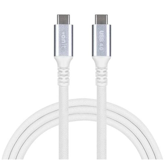 ONIT F01983 USB Kabel USB4 Gen 2x2 2 m USB C 20 Gbit/s 100 W Weiß