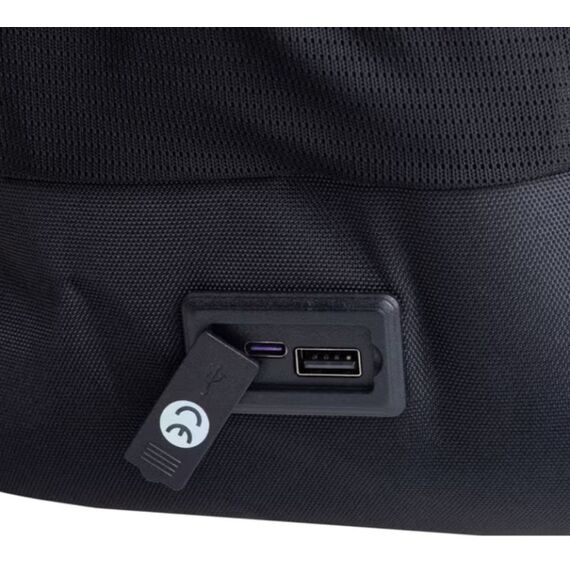 ONIT F02011 Rucksack Schwarz Metall, Polyester, Recyceltes Polyethylenterephthalat (rPET), 5 image