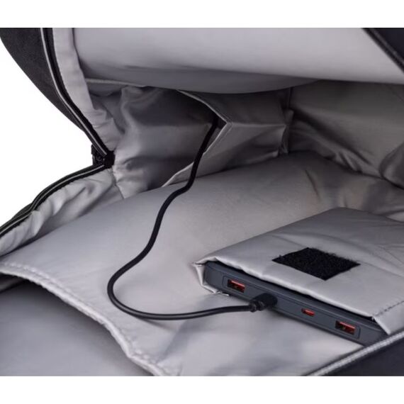 ONIT F02011 Rucksack Schwarz Metall, Polyester, Recyceltes Polyethylenterephthalat (rPET), 7 image