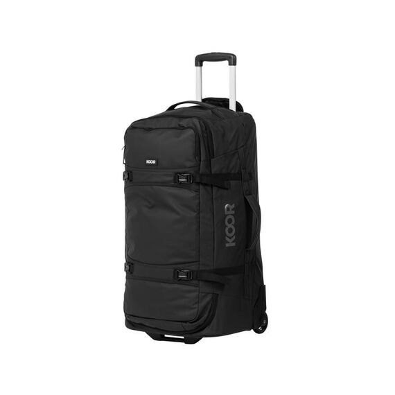 KOOR Jiibs Koffer Soft Shell Schwarz 90 l Netz, Polyethylenterephthalat