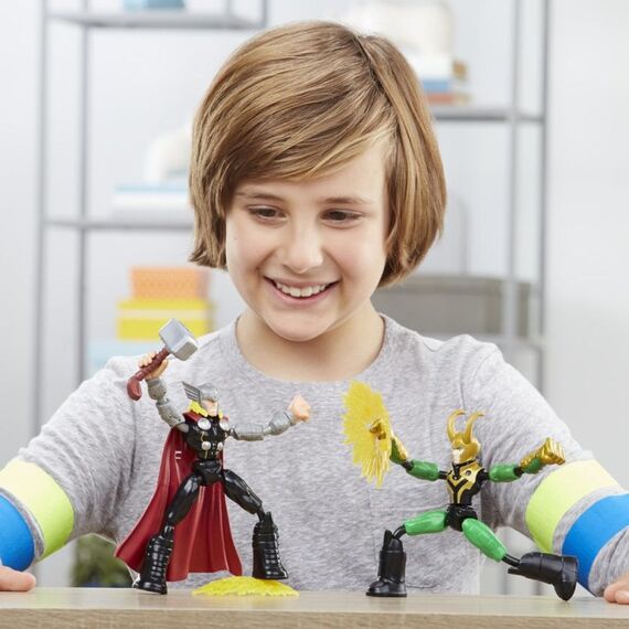 Marvel Avengers Bend and Flex Thor Vs. Loki, 3 image