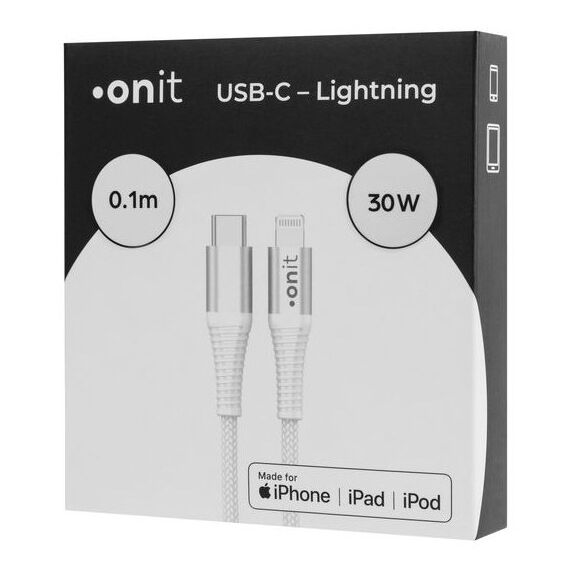 ONIT F02475 Lightning-Kabel 0,1 m Weiß, Farbe: Weiß, Länge: 0,1 m, 3 image