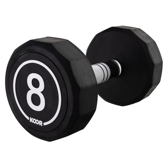 KOOR F02626 Hantel Kurzhantel mit festem Gewicht 8 kg