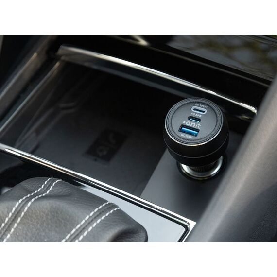 ONIT F02660 Ladegerät für Mobilgeräte Universal Schwarz Zigarettenanzünder Schnellladung Auto, 4 image