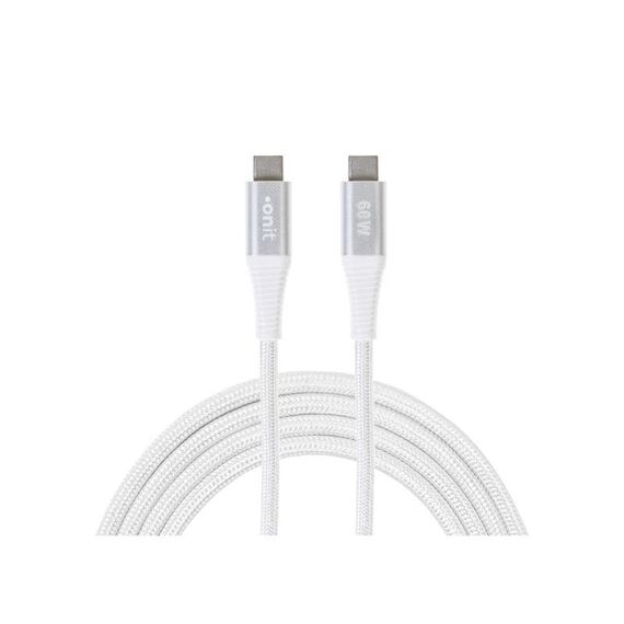 ONIT F02666 USB Kabel USB 3.2 Gen 1 (3.1 Gen 1) 0,5 m USB C 5 Gbit/s 60 W Weiß