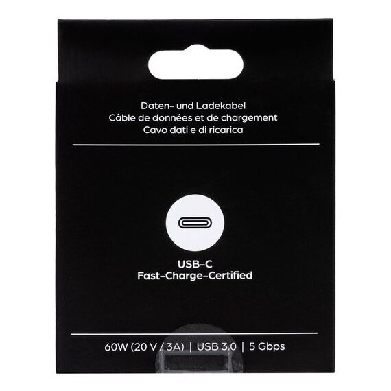 ONIT F02670 USB Kabel USB 3.2 Gen 1 (3.1 Gen 1) 0,3 m USB C 5 Gbit/s 60 W Schwarz, Farbe: Schwarz, Länge: 0,3 m, 5 image