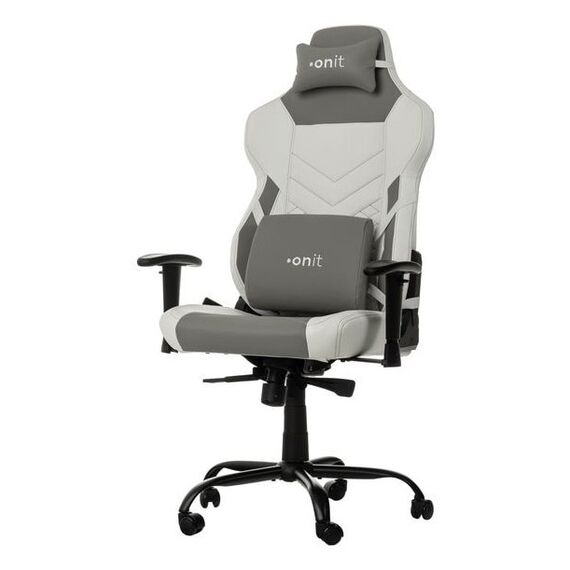 ONIT F02694 Videospiel-Stuhl PC-Gamingstuhl Gepolsterter Sitz Weiß
