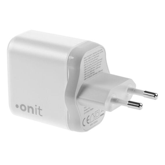 ONIT F02798 Ladegerät für Mobilgeräte Universal Weiß AC Schnellladung Drinnen, Farbe: Weiß, 4 image