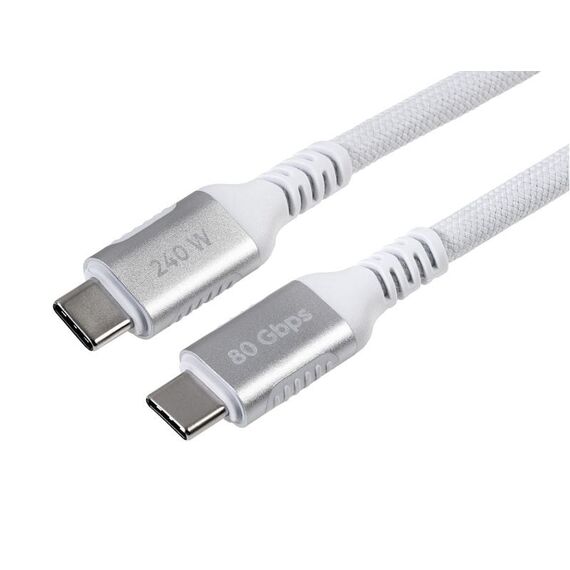 ONIT F02882 Thunderbolt-Kabel 2 m 120 Gbit/s Weiß, Farbe: Weiß, Länge: 2 m, 2 image