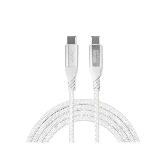 ONIT F02933 USB Kabel USB4 Gen 4x2 1 m USB C 80 Gbit/s 240 W Weiß