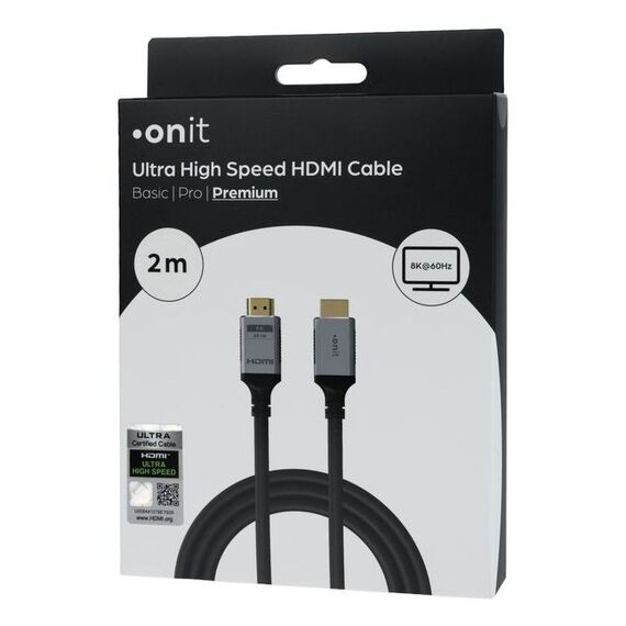 ONIT Kabel Premium HDMI - HDMI, 8K/60Hz, 2 m, 3 image