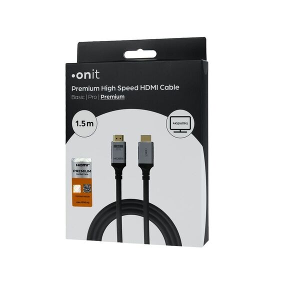 ONIT Kabel Premium HDMI - HDMI, 4K/60Hz, 1.5 m, Länge: 1,5 m, 3 image