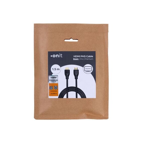 ONIT Kabel Basic HDMI - HDMI, 4K/60Hz, 1.5 m, 3 image