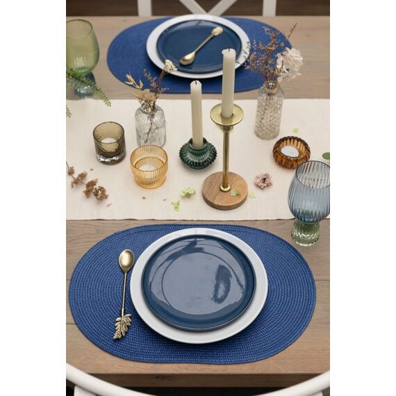d-c-fix F2306604 Platzdeckchen Oval Blau 1 Stück(e), Farbe: Blau, 2 image