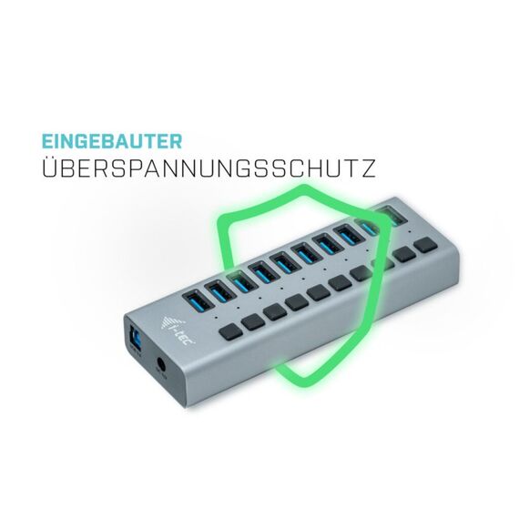 i-tec USB 3.0 Charging HUB 10 port + Power Adapter 48 W, 6 image