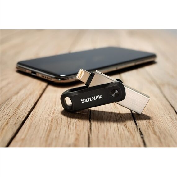 SanDisk 00183589 USB-Stick 256 GB USB Type-A / Lightning 3.2 Gen 1 (3.1 Gen 1) Schwarz, Silber, 5 image