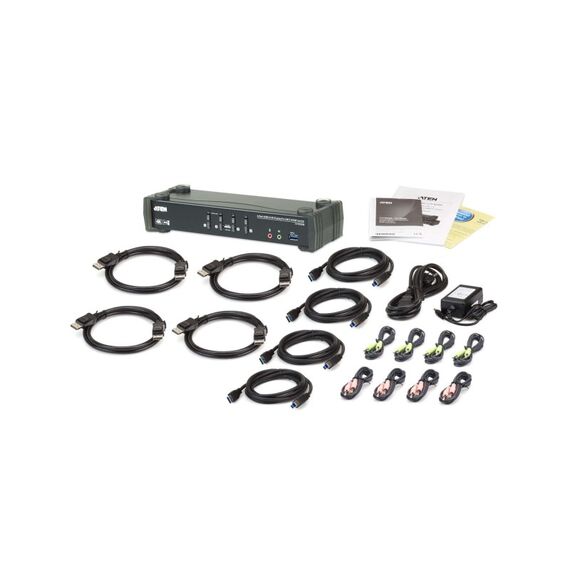 ATEN CS1924M Tastatur/Video/Maus (KVM)-Switch Schwarz, 2 image