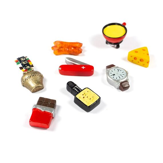 Trendform Magnete SWITZERLAND 8er Set multicolor