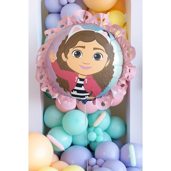 PartyDeco Gabby's Dollhouse Folienballon mit Rüsche, 52x52 cm, Mix, 2 image