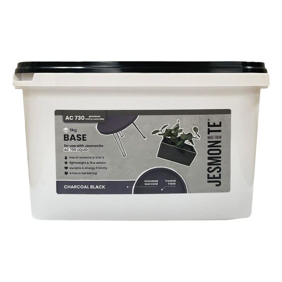 Jesmonite AC730 Gießpulver 5 kg Anthrazit, Schwarz 1 Stück(e), Farbe: Anthrazit, Schwarz