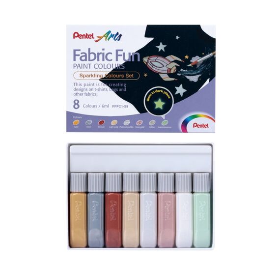 Pentel FFPC1-S8 Textilfarbe 6 ml 8 Stück(e)