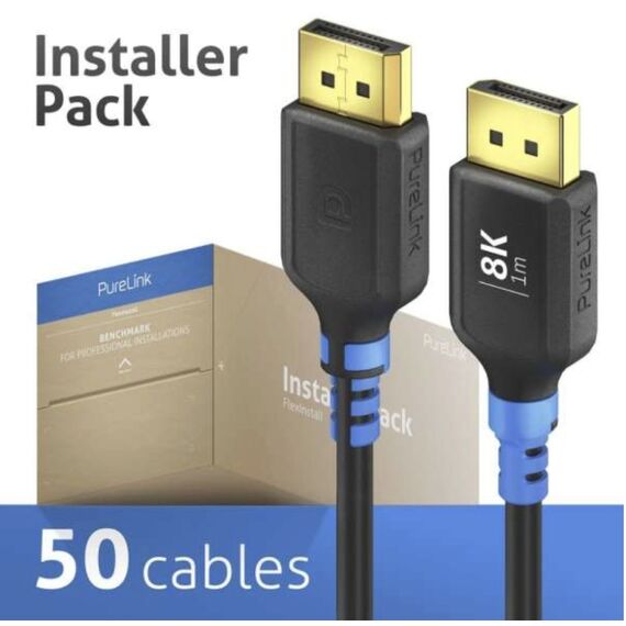 PureLink FI-DP100-010-PCK DisplayPort-Kabel 1 m Schwarz, Blau, 2 image