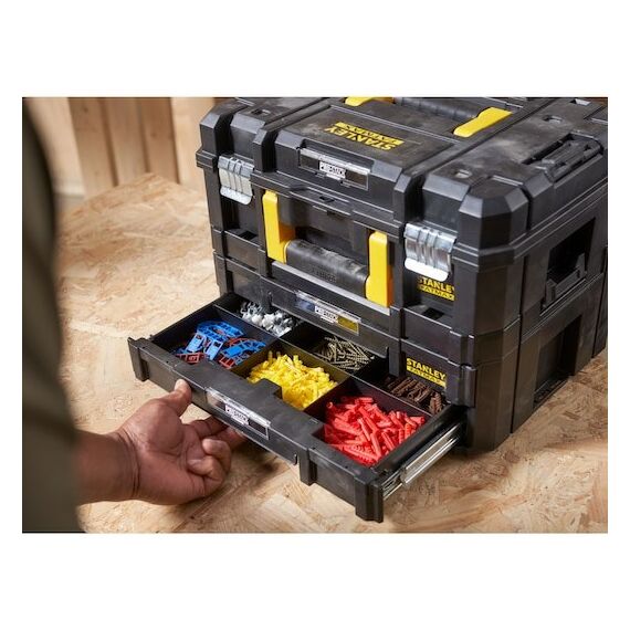 Stanley FATMAX TSTAK Combo Grosser Werkzeugkoffer inkl. Koffer mit 2 Schubladen, 3 image