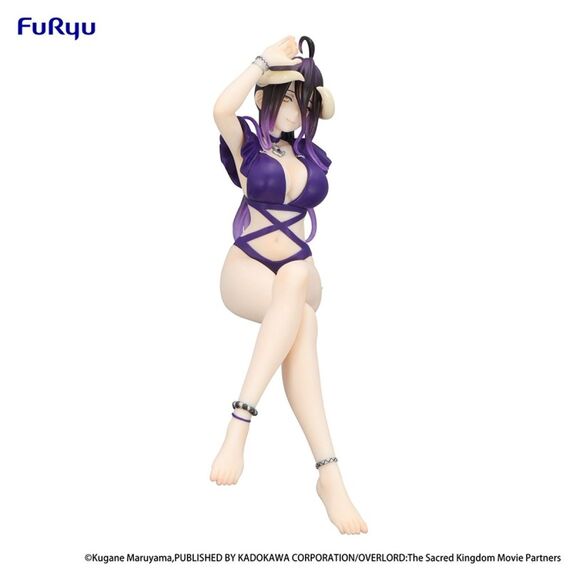 FuRyuu OVERLORD Noodle Stopper Figure -Albedo Swimsuit Dark Purple Color ver., 4 image