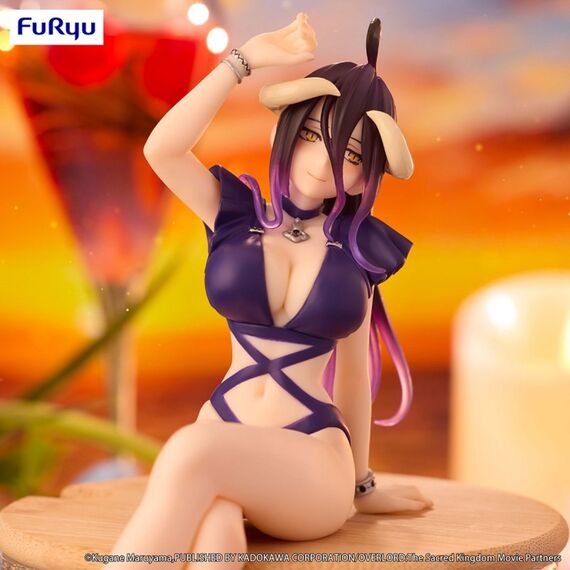 FuRyuu OVERLORD Noodle Stopper Figure -Albedo Swimsuit Dark Purple Color ver., 6 image