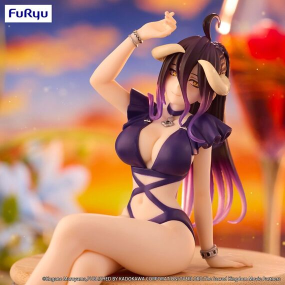 FuRyuu OVERLORD Noodle Stopper Figure -Albedo Swimsuit Dark Purple Color ver., 9 image