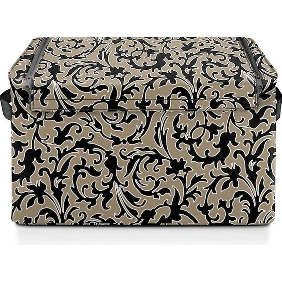 Reisenthel L Aufbewahrungsbox Rechteckig Recyceltes Polyester Beige, Schwarz, Farbe: Beige, Schwarz