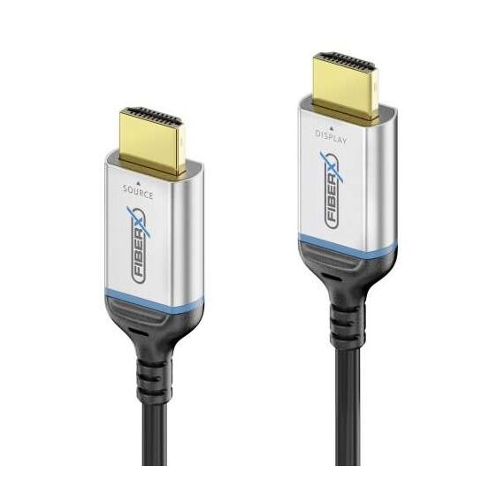 FiberX FX-I380-015 HDMI-Kabel 15 m HDMI Typ A (Standard) Schwarz, Farbe: Schwarz, Länge: 15 m
