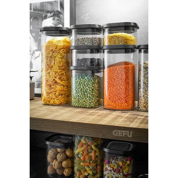 GEFU PANTRY Rechteckig Container 0,4 l Schwarz, Transparent 1 Stück(e), 2 image