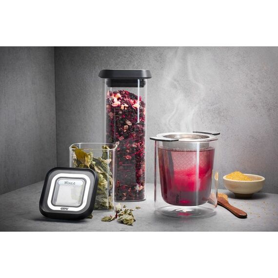 GEFU GF12811 Lebensmittelaufbewahrungsbehälter Rechteckig Container 0,4 l Schwarz, Blackberry, Transparent 3 Stück(e), 3 image