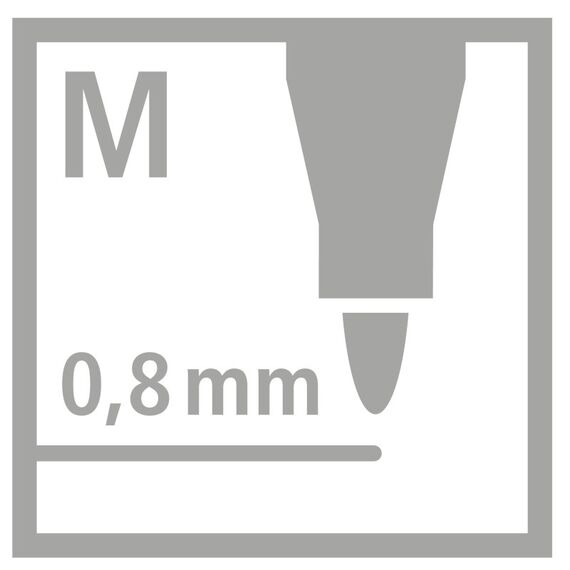 STABILO pointMax Fineliner Medium Schwarz, Blau, Braun, Grün, Hellblau, Hellgrün, Orange, Pink, Violett, Rot, Gelb 12 Stück(e), 8 image