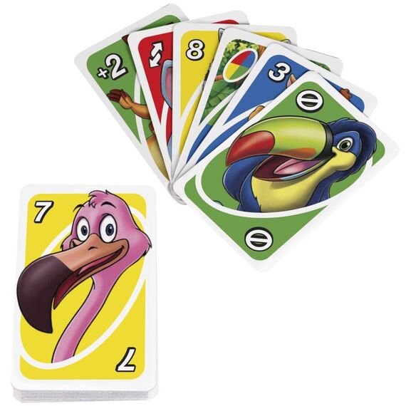 Mattel Games UNO Junior, Kartenspiel, Kinderspiel, Familienspiel, 3 image