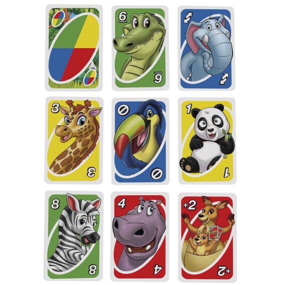 Mattel Games UNO Junior, Kartenspiel, Kinderspiel, Familienspiel, 6 image