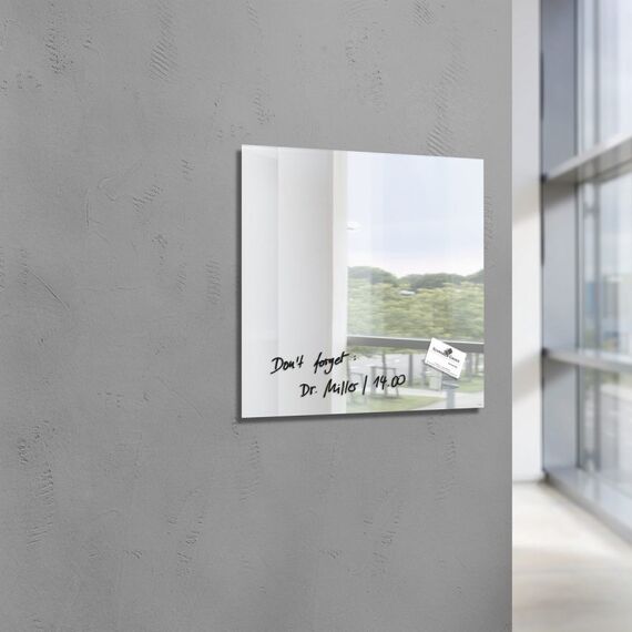 Sigel GL275 Magnettafel Glas 480 x 480 mm Spiegel, 2 image