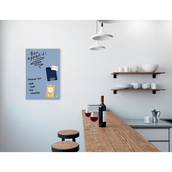 Sigel magnetische Glastafel artverum Magnettafel Glas 600 x 400 mm Blau, 4 image