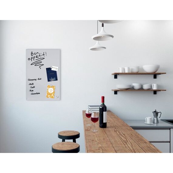 Sigel GL516 Magnettafel Glas 400 x 600 mm Grau, 6 image
