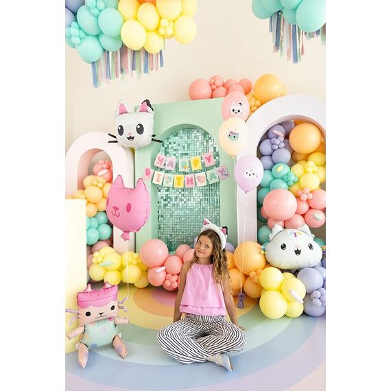 PartyDeco Banner Happy Birthday Gabby's Dollhouse, 180 x 15 cm, mix, 2 image