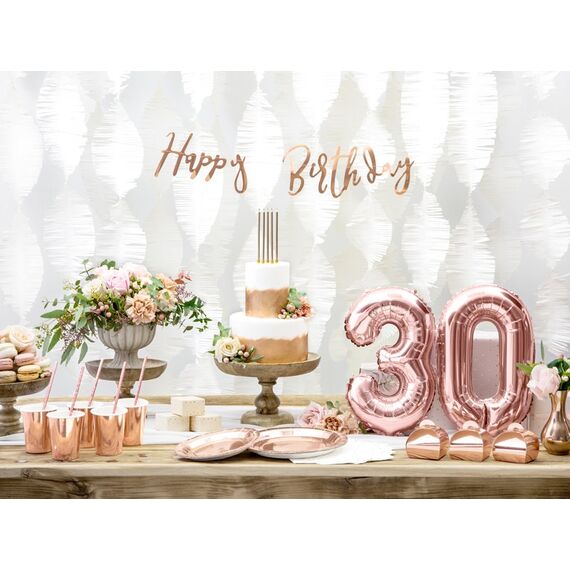 PartyDeco GRL75-019R partydekorationen Fahnenbanner, Farbe: Roségold, 4 image