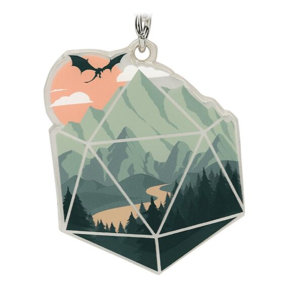GlassStaff A d20 Scene Keychain Grün 1 Stück(e)